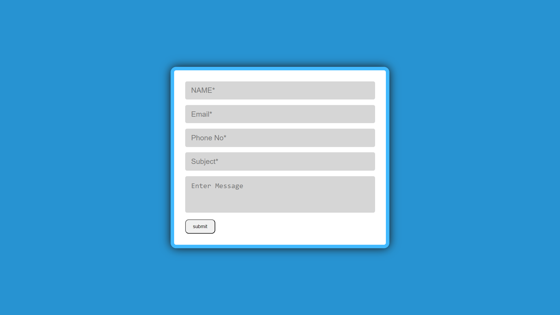 Form validation UI